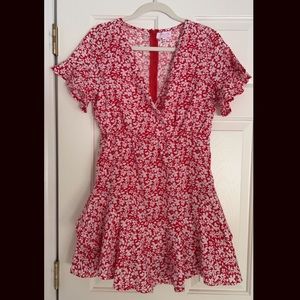 Pink Lily red floral dress